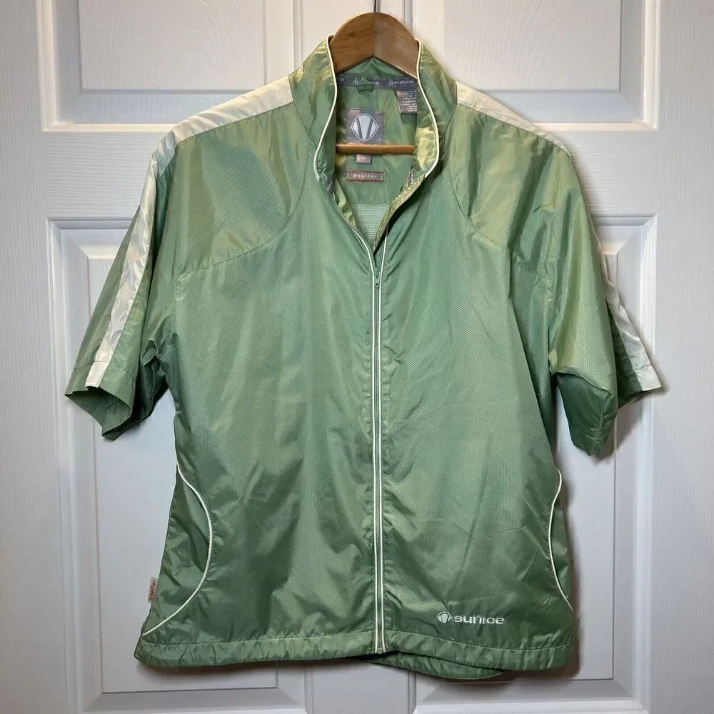 Sunice Sunita Green Wind Shirt Jacket Golf Size M Style 3673